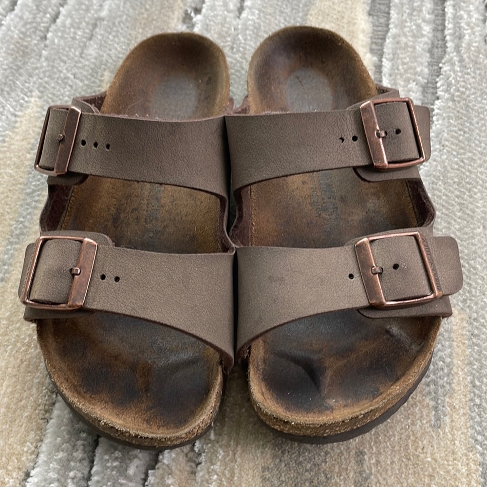Birkenstock Arizona Slide Sandals Mocha Kids Size 33EU/2-2.5US